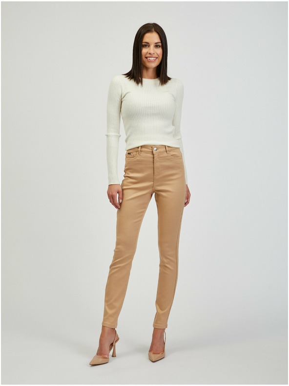 Orsay ORSAY Paul bézs színű skinny fit női nadrág