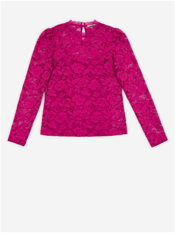 Orsay Sötét rózsaszín csipkés női felső ORSAY