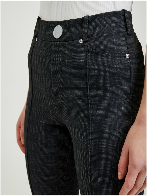 Orsay ORSAY sötétszürke kockás női nadrág