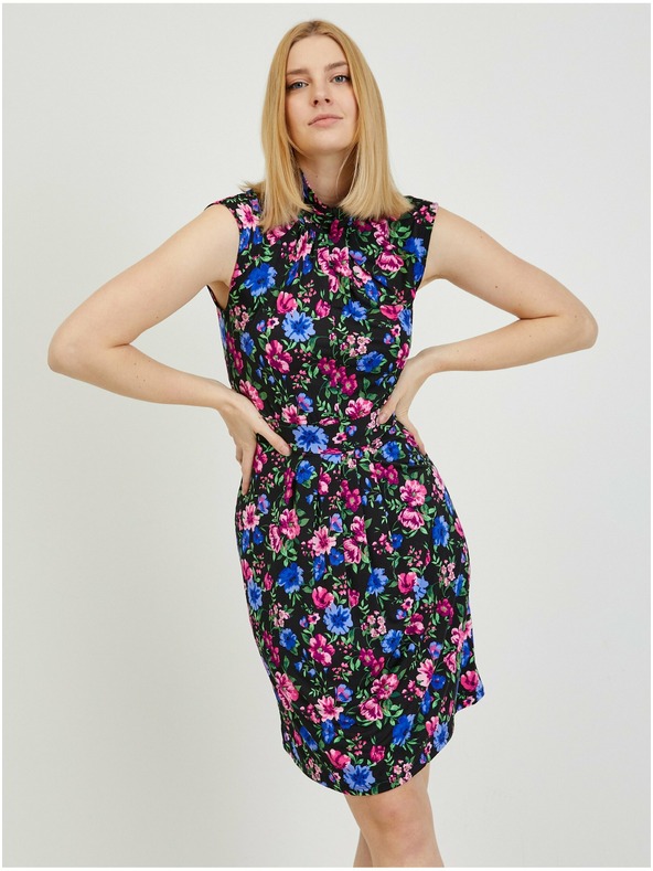 Orsay ORSAY fekete virágmintás női tok ruha