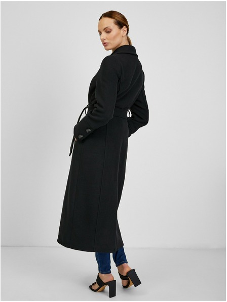 Orsay ORSAY fekete gyapjúval kevert anyagú női télikabát