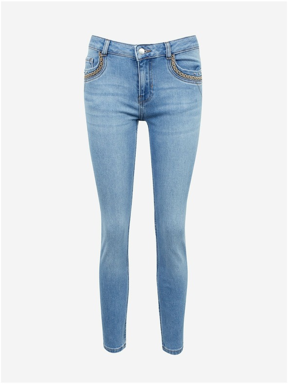 Orsay ORSAY világoskék rövidített slim fit farmer