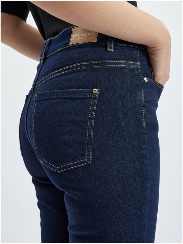 Orsay ORSAY sötétkék slim fit női farmer