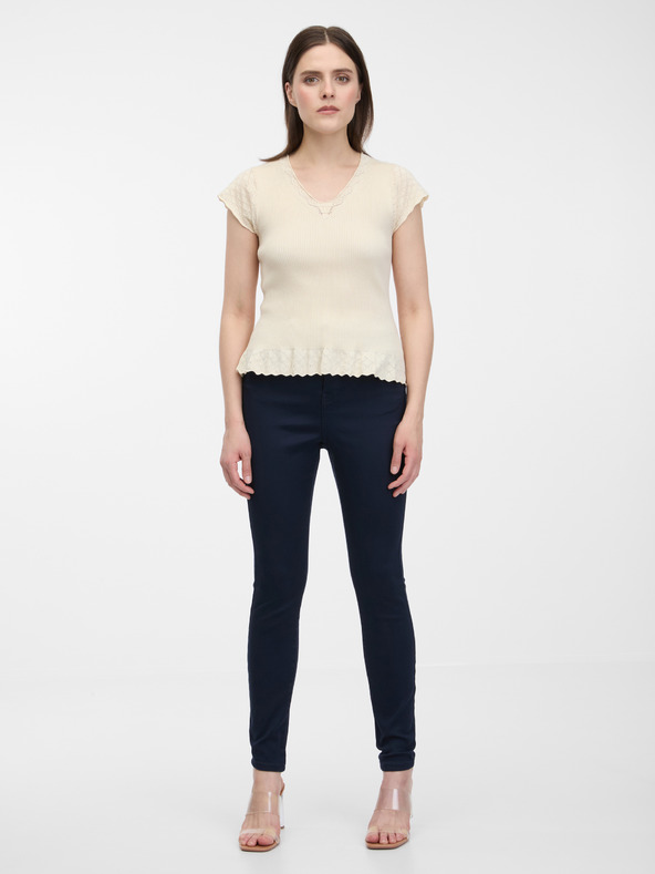 Orsay ORSAY sötétkék skinny fit nadrág