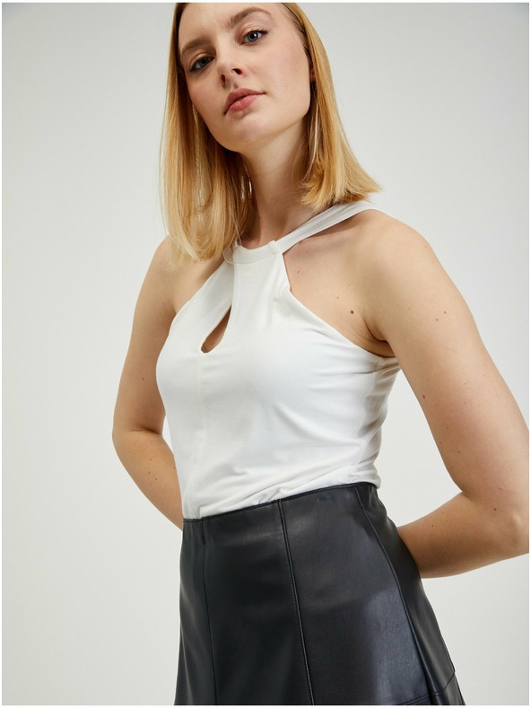 Orsay ORSAY fekete műbőr női szoknya