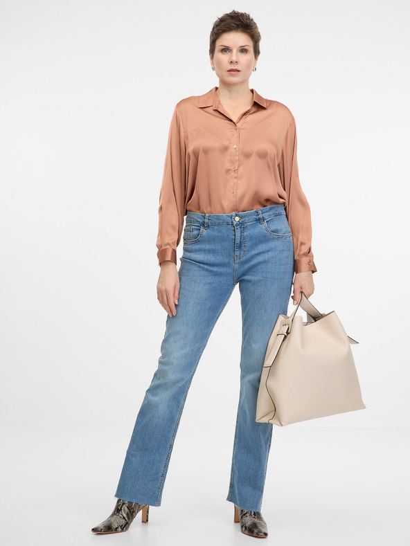 Orsay ORSAY világos barna női galléros ing