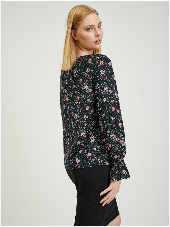 Orsay ORSAY fekete virágmintás női blúz