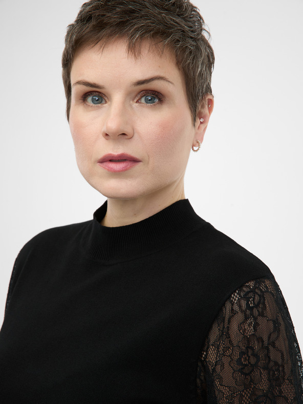 Orsay ORSAY fekete női térdig érő ruha