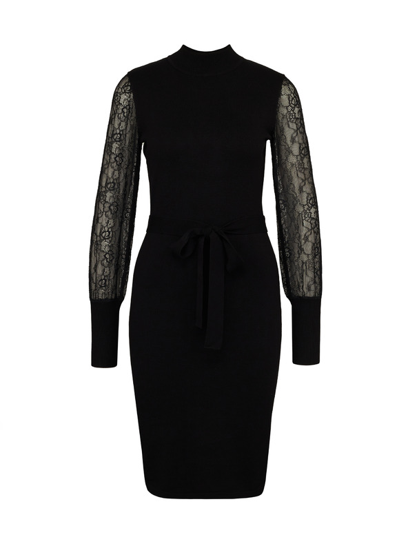 Orsay ORSAY fekete női térdig érő ruha