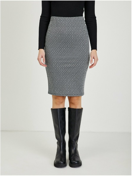 Orsay ORSAY fekete mintás női ceruzaszoknya
