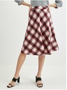 Orsay ORSAY piros kockás női szoknya