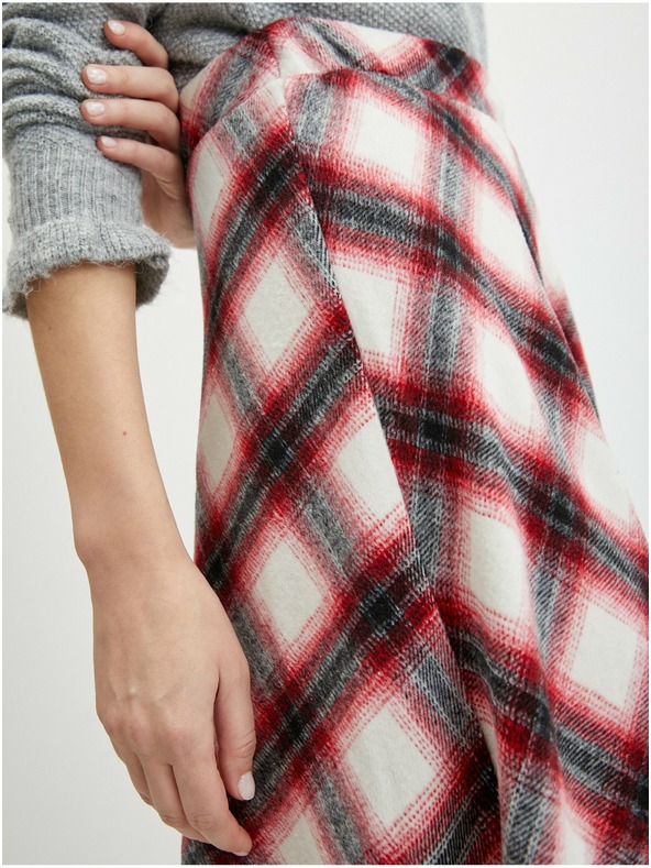 Orsay ORSAY piros kockás női szoknya