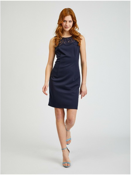 Orsay ORSAY sötétkék női tok ruha csipkével