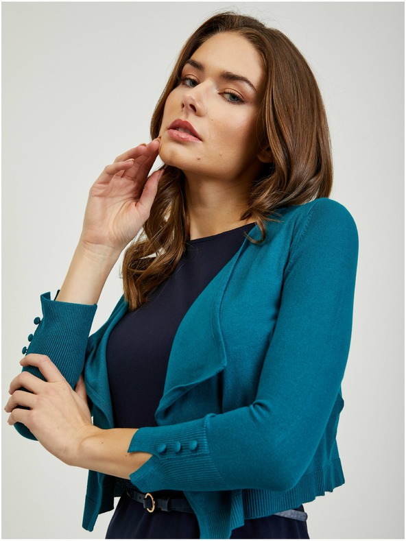 Orsay Olajzöld női rövid kardigán ORSAY