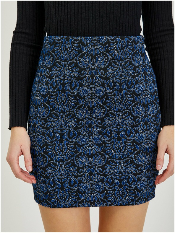Orsay ORSAY sötétkék mintás női miniszoknya