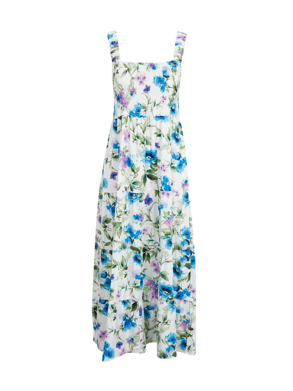 Orsay ORSAY kék-krémszínű női virágmintás ruha