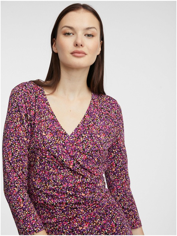 Orsay ORSAY lila női mintás ujjú ruha