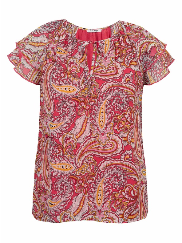 Orsay ORSAY piros mintás női blúz