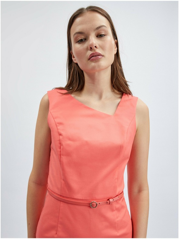 Orsay ORSAY korallszínű női tok ruha