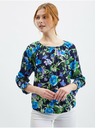 Orsay ORSAY sötétkék női blúz virágokkal