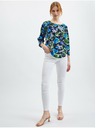 Orsay ORSAY sötétkék női blúz virágokkal