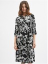 Orsay ORSAY fekete virágmintás női ruha