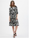 Orsay ORSAY fekete virágmintás női ruha