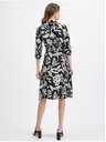 Orsay ORSAY fekete virágmintás női ruha