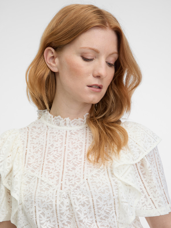 Orsay Fehér női csipkeblúz ORSAY
