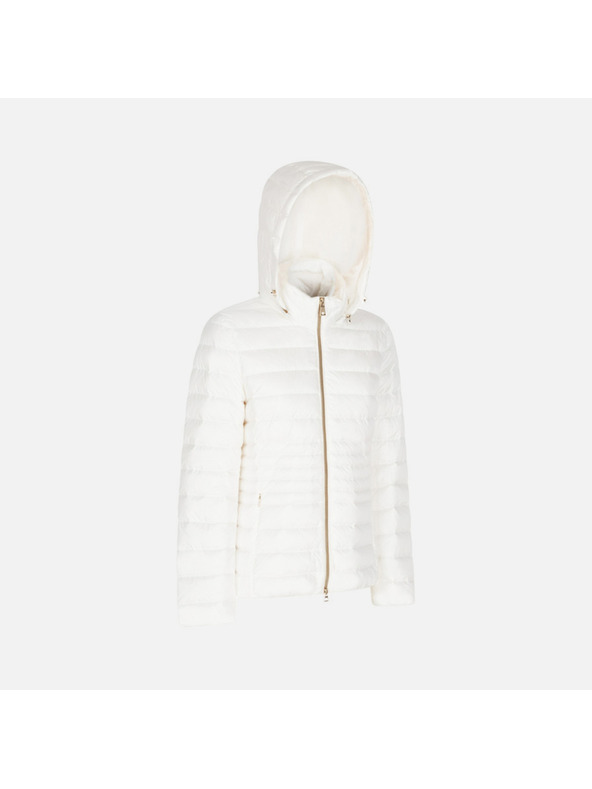 Geox Fehér női steppelt kabát Geox Jaysen