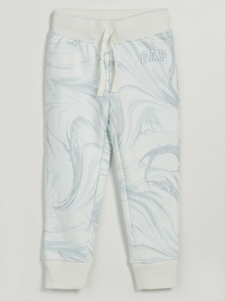 GAP Gyerek fleece sportnadrág logóval army GAP