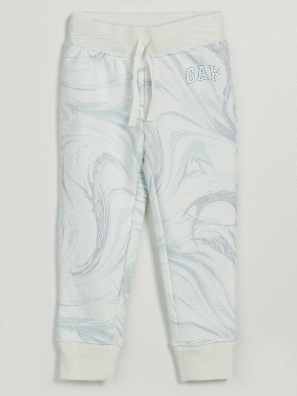 GAP Gyerek fleece sportnadrág logóval army GAP