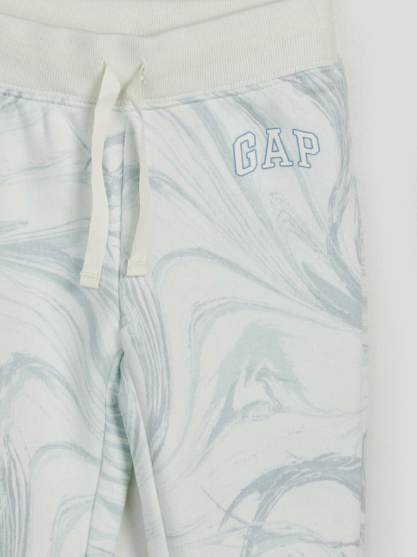 GAP Gyerek fleece sportnadrág logóval army GAP