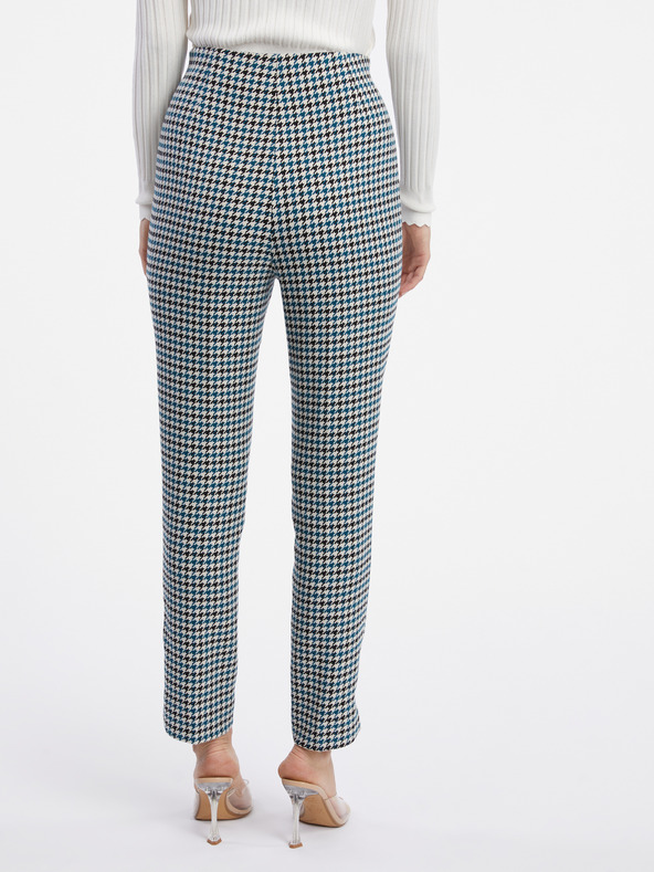 Orsay ORSAY fekete-kék mintás női nadrág