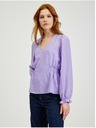 Orsay ORSAY halványlila kockás női blúz