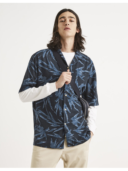 Celio Kék-fekete mintás férfi ing Celio Tallinnpal