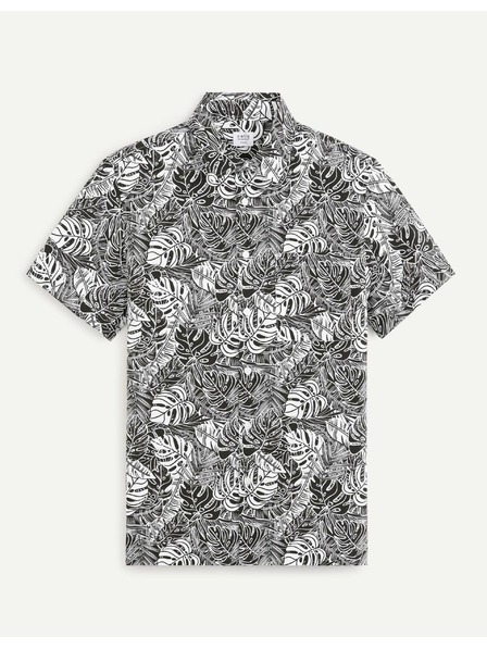 Celio Fehér és fekete színű, mintás férfi ing Celio Daprinti
