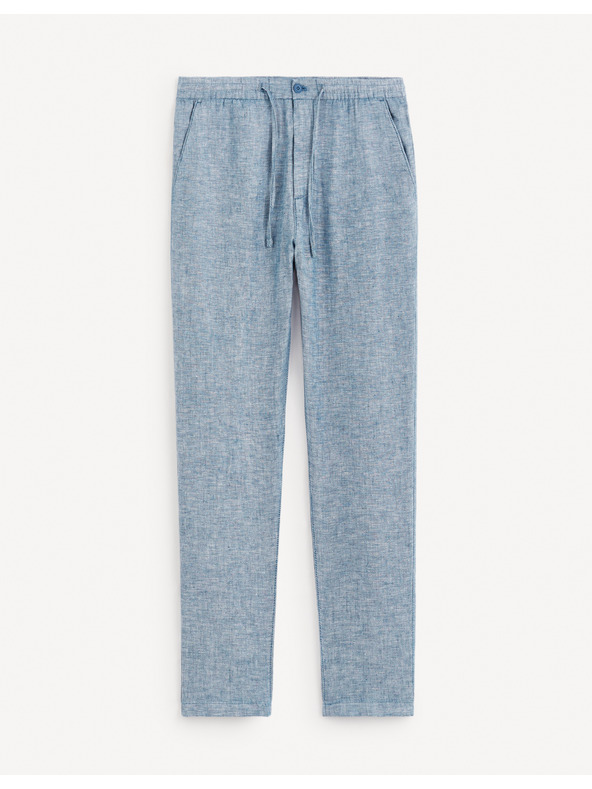 Celio Kék férfi lenvászonnadrág Celio Dolinus