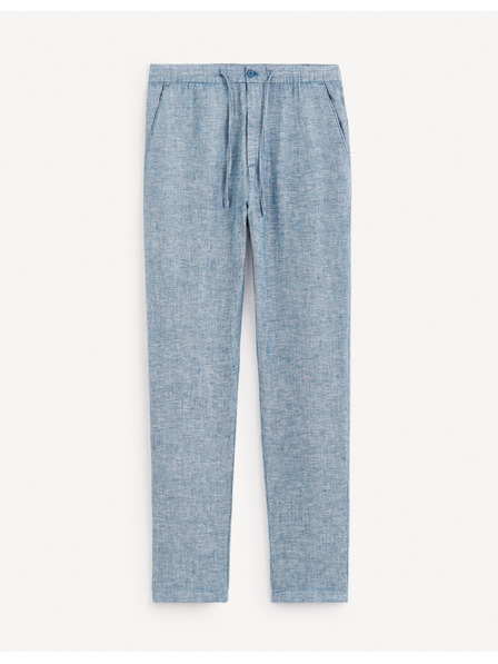 Celio Kék férfi lenvászonnadrág Celio Dolinus