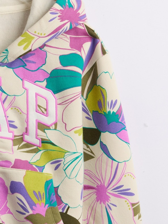 GAP Gyerek pulóver logóval és fleece béléssel GAP