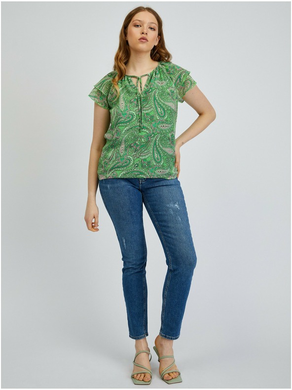 Orsay ORSAY zöld mintás női blúz