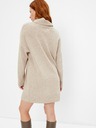 GAP Pletené mini šaty s rolákem GAP