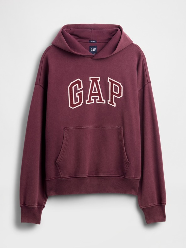 GAP Oversize kapucnis pulóver Logo Heavyweight GAP