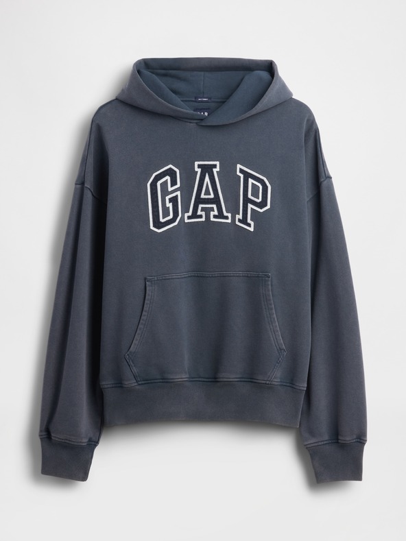 GAP Oversize kapucnis pulóver Logo Heavyweight GAP