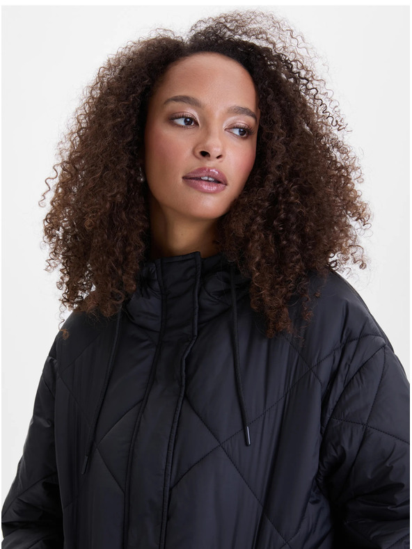 Orsay ORSAY fekete női steppelt kabát