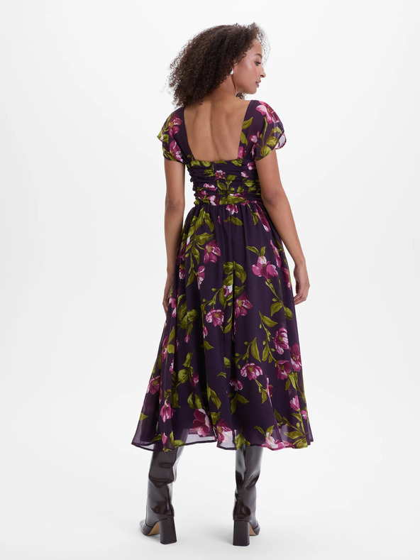 Orsay ORSAY Lila női midi ruha virágmintával