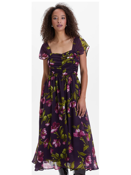 Orsay Lila ORSAY női midi ruha virágmintával
