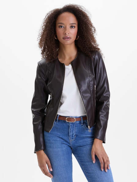 Orsay Sötétbarna női bőrdzseki ORSAY