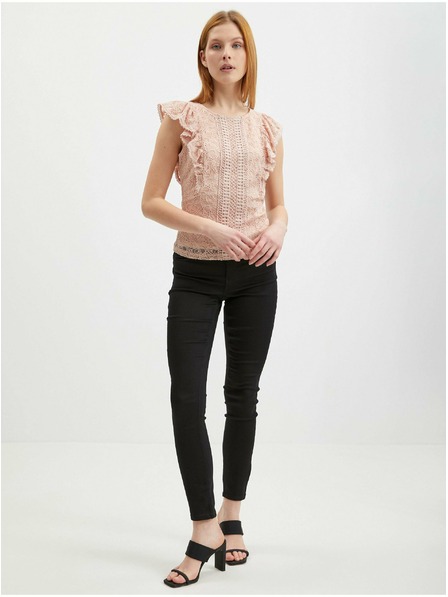 Orsay ORSAY halványrózsaszín női csipkeblúz