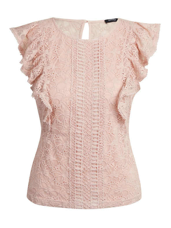 Orsay ORSAY halványrózsaszín női csipkeblúz